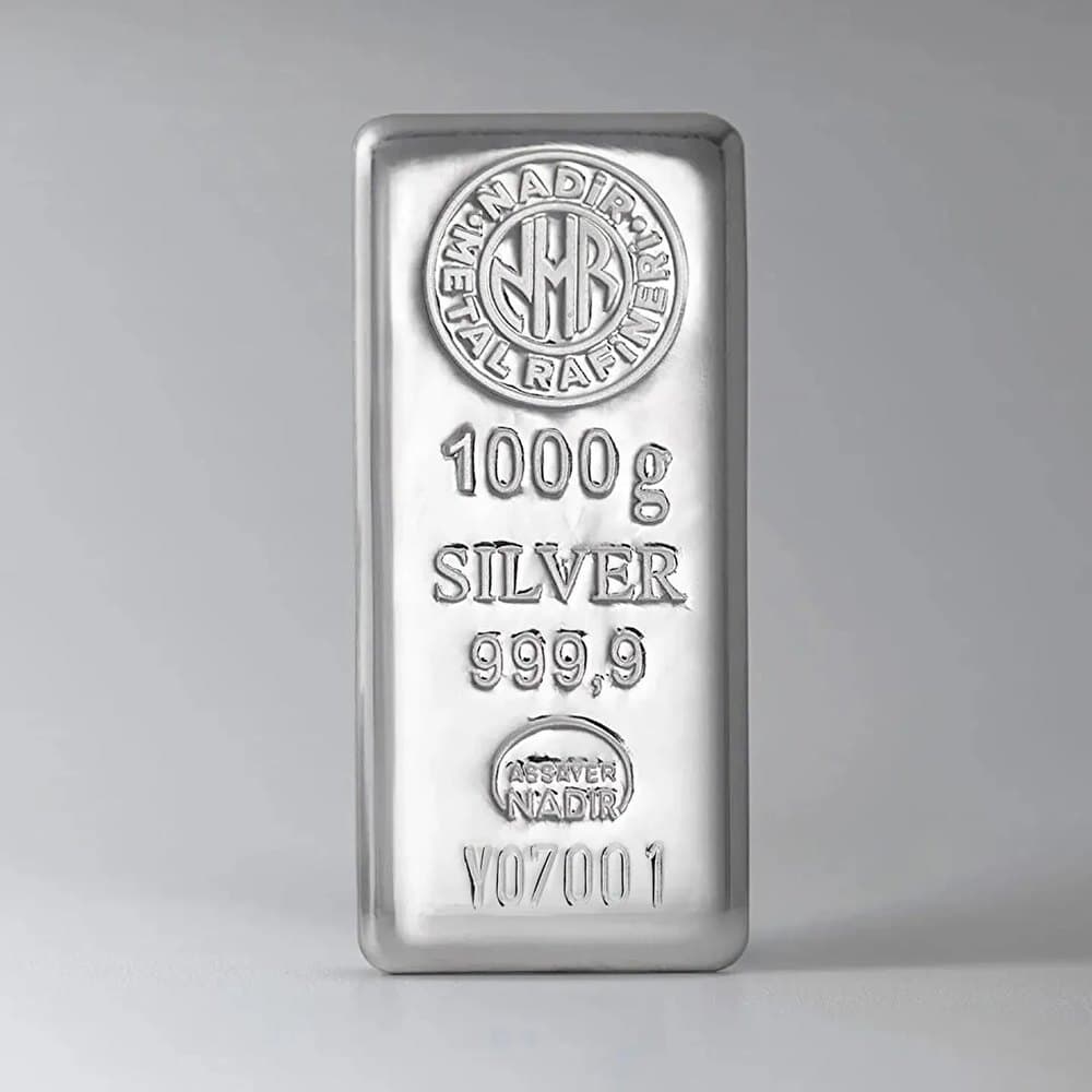 1000 gram külçe gümüş