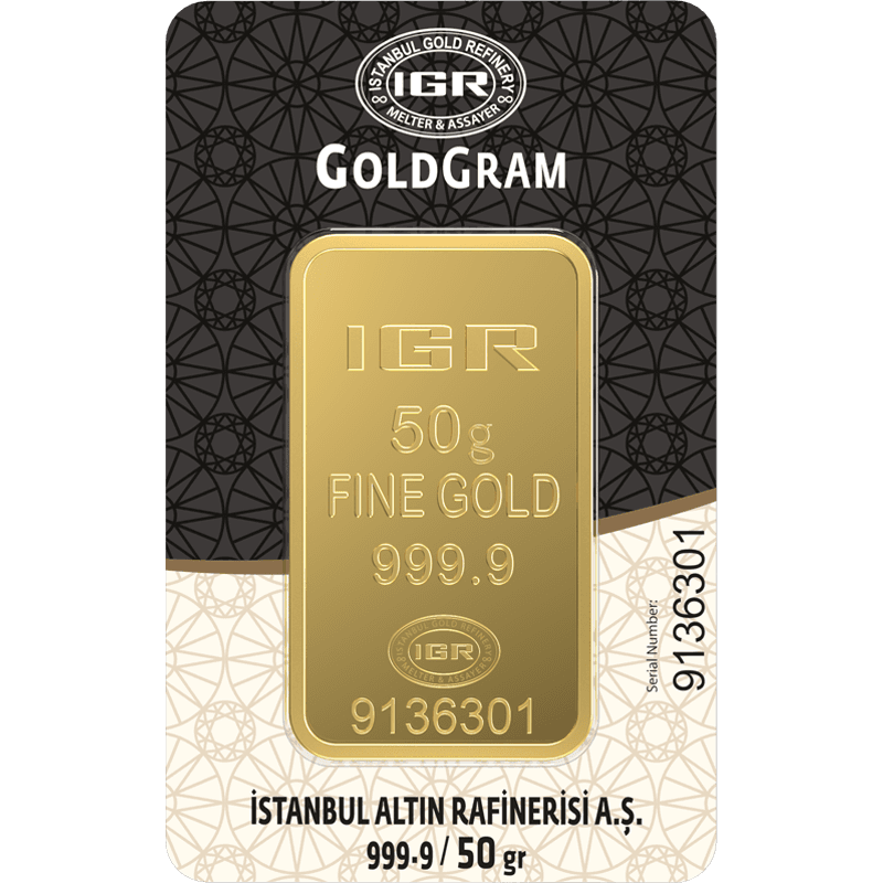 50 GR Külçe Altın