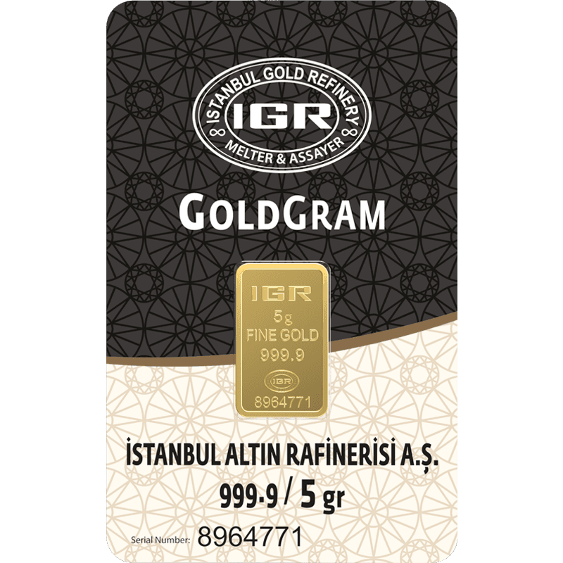 5 GR Külçe Altın